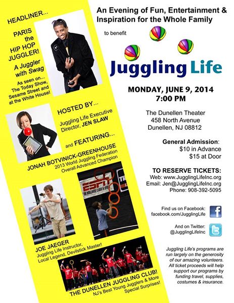 juggling Life Benefit 2014