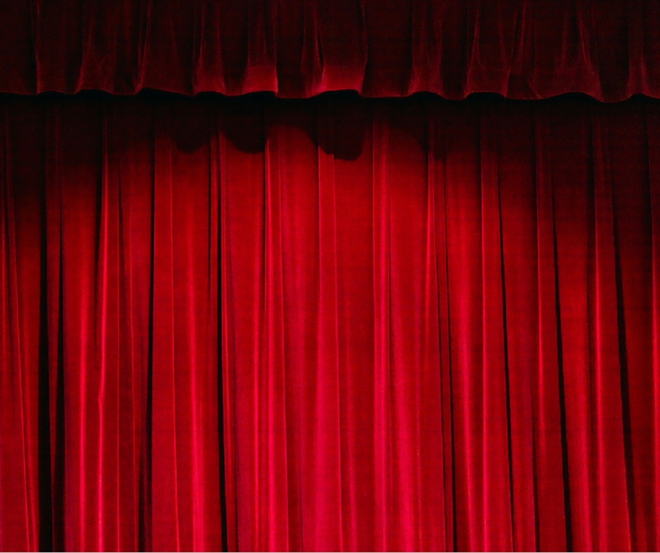 red theater curtains closed